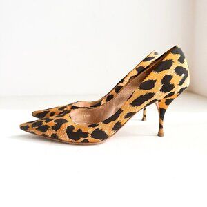 Casadei Animal Print Low Heel Pointy toe Classic Heels 9.5